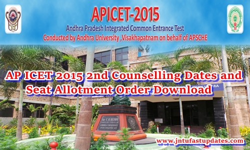 AP ICET 2nd Counseling Dates 2015 Rank Wise & Seat Allotment Order