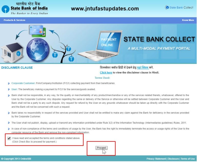 JNTUK Guidelines for Online Payment – www.jntuksdc.co.in