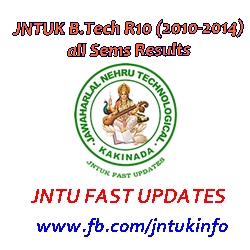 JNTUK B.Tech 2010-2014 Batch Results