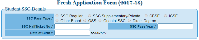 ts epass fresh application form 2017-18