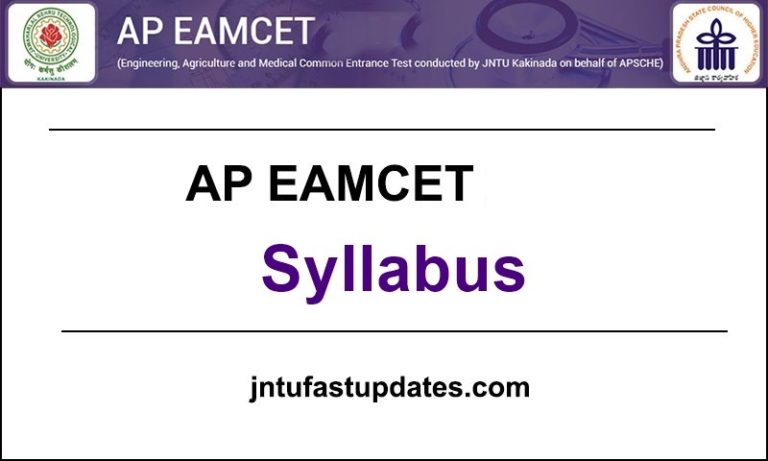AP EAMCET 2019 Syllabus