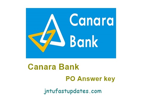 Canara Bank PO Answer Key 2018
