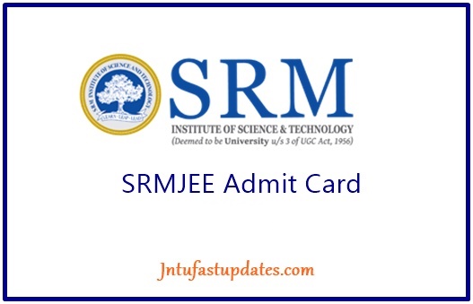 SRMJEEE Admit Card 2019
