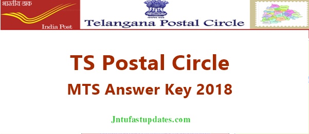 Telangana Postal Circle MTS Answer Key 2018
