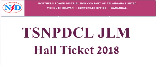 TSNPDCL JLM Hall Ticket 2018