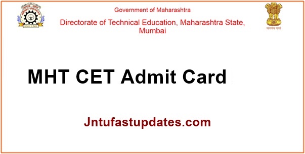 MHT CET Admit Card 2019