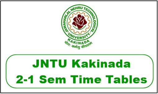 jntuk 2-1 time table 2023