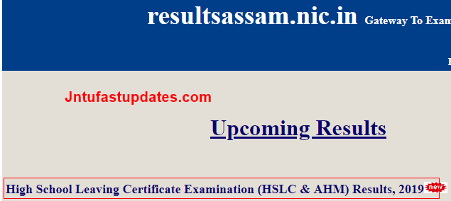 Assam hslc result 2019-2