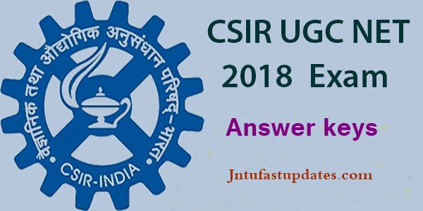 CSIR UGC NET Answer Key 2018 Download