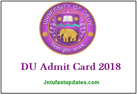 DU Admit Card 2018 Download