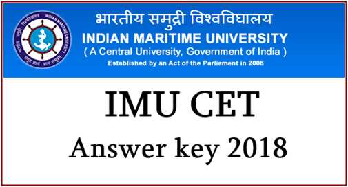 IMU CET Answer Key 2018
