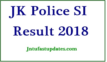 JK Police SI Results 2018