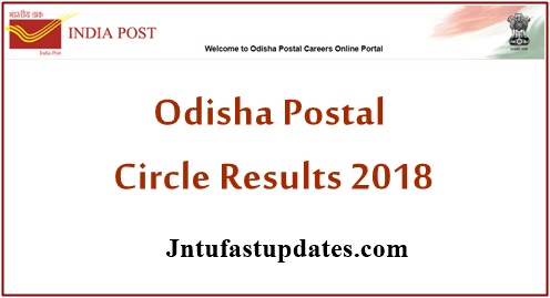 Odisha Postal Circle Results 2018