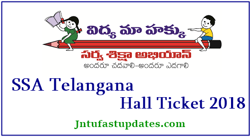 SSA Telangana Hall Ticket 2018