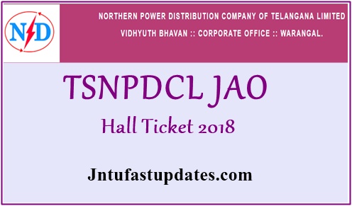TSNPDCL JAO Hall Ticket 2018 Download