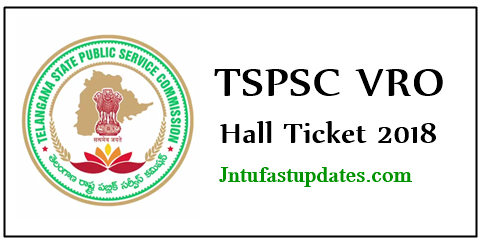 TSPSC VRO Hall Ticket 2018