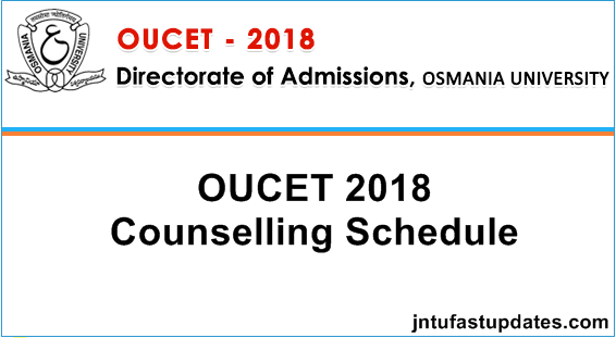 OUCET  3rd Phase Counselling Dates 2018 Rank Wise For Certificate Verification @ cv.ouadmissions.com