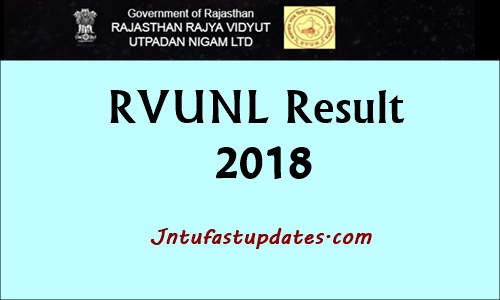 RVUNL Result 2018
