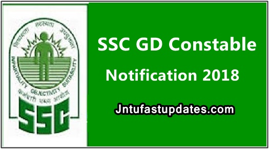 SSC GD Constable Recruitment 2018 Apply Online
