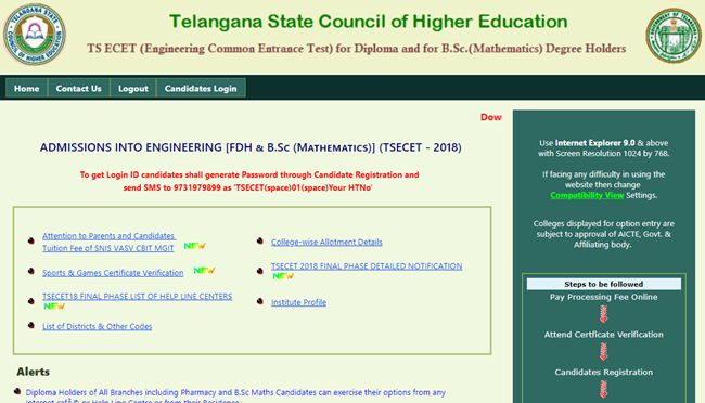 ts ecet counselling 2018