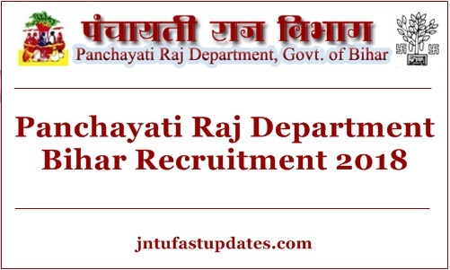 Bihar Panchayati Raj Department Recruitment 2018 Apply Online For 4192 Posts – Application Form