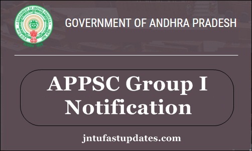 APPSC Group I Notification 2018