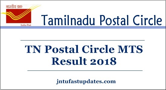 TN Postal Circle MTS Result 2018