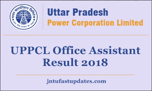 UPPCL Office Assistant Result 2018