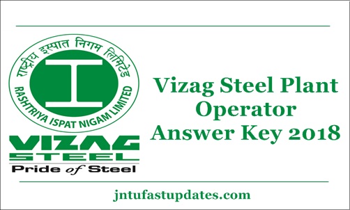 Vizag Steel Plant Operator Answer Key 2018