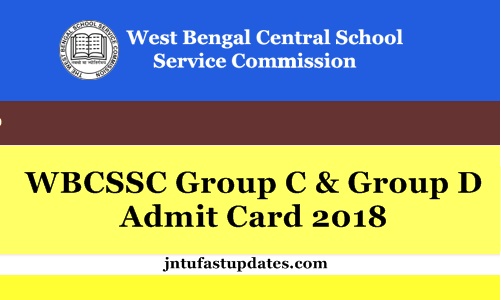 WBSSC Admit Card 2019 – Clerk, Group C & D Hall Ticket, Exam Date Download @ westbengalssc.com