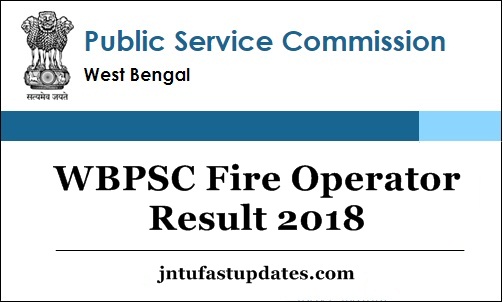 WBPSC Fire Operator Result 2018