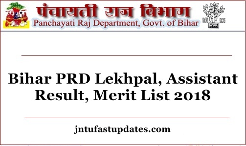 Bihar PRD Lekhpal Merit List 2018 Released – Technical Assistant, Lekhpal Cutoff Marks Download