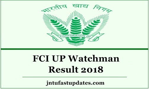 FCI UP Watchman Result 2018