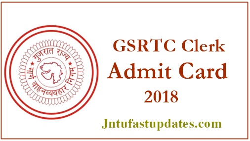 GSRTC Clerk Hall Ticket 2018