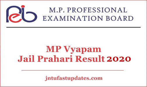 MP Vyapam Jail Prahari Result 2021