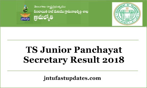 TS Junior Panchayat Secretary Results 2018