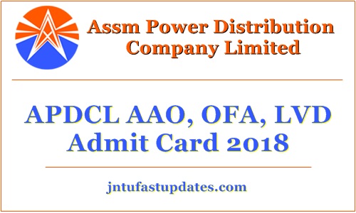 APDCL Field Assistant Admit Card 2018