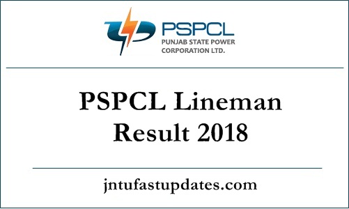 PSPCL Lineman Result 2018