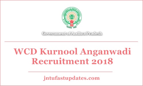 WCD Kurnool Anganwadi Recruitment 2018