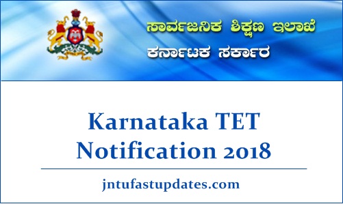 Karnataka TET Notification 2018
