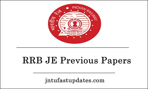 RRB JE Previous Papers