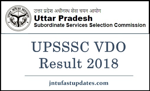 UPSSSC VDO Result 2019