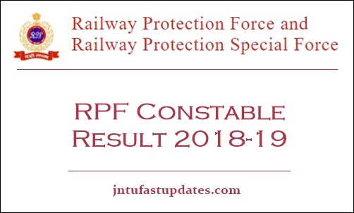 RPF Constable Result 2018 -19