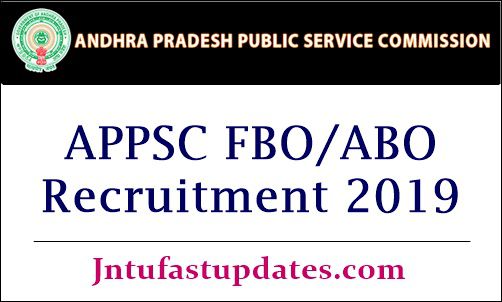 APPSC FBO/ABO Recruitment 2019 for 430 Posts – Apply Online @ psc.ap.gov.in