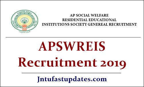 APSWREIS Recruitment 2019