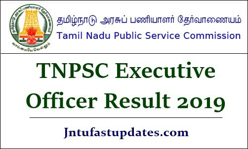 TNPSC Executive Officer Result 2019
