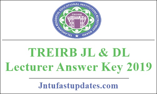 TREIRB JL And DL Lecturer Answer Key 2019