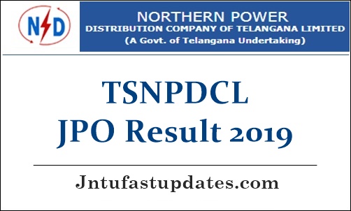 TSNPDCL Junior Personnel Officer Result 2019