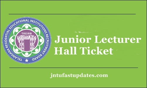 TSPSC Junior Lecturer Hall Ticket 2023, JL Admit Card & Exam Dates
