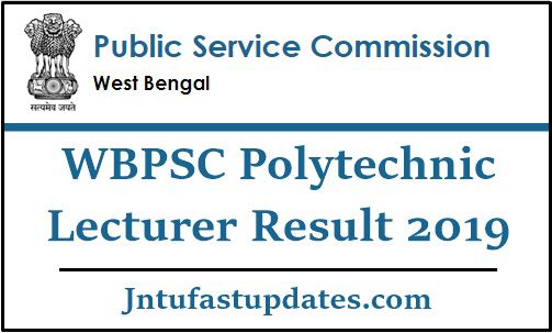 WBPSC Polytechnic Lecturer Result 2019